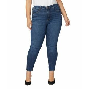 Seven Women Metro Skinny Ultra High Rise Blue Jeans Size 22 W Figure Flattering